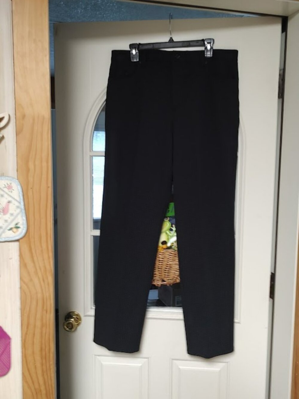 New Gloria Vanderbilt Amanda Black Designed Ponte Pants Size Women's 16